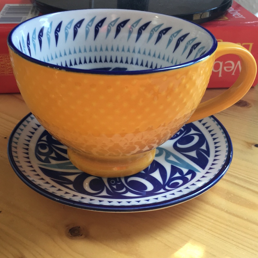 NWOT 12oz Mug and Plate Hummingbird Maynard Johnny